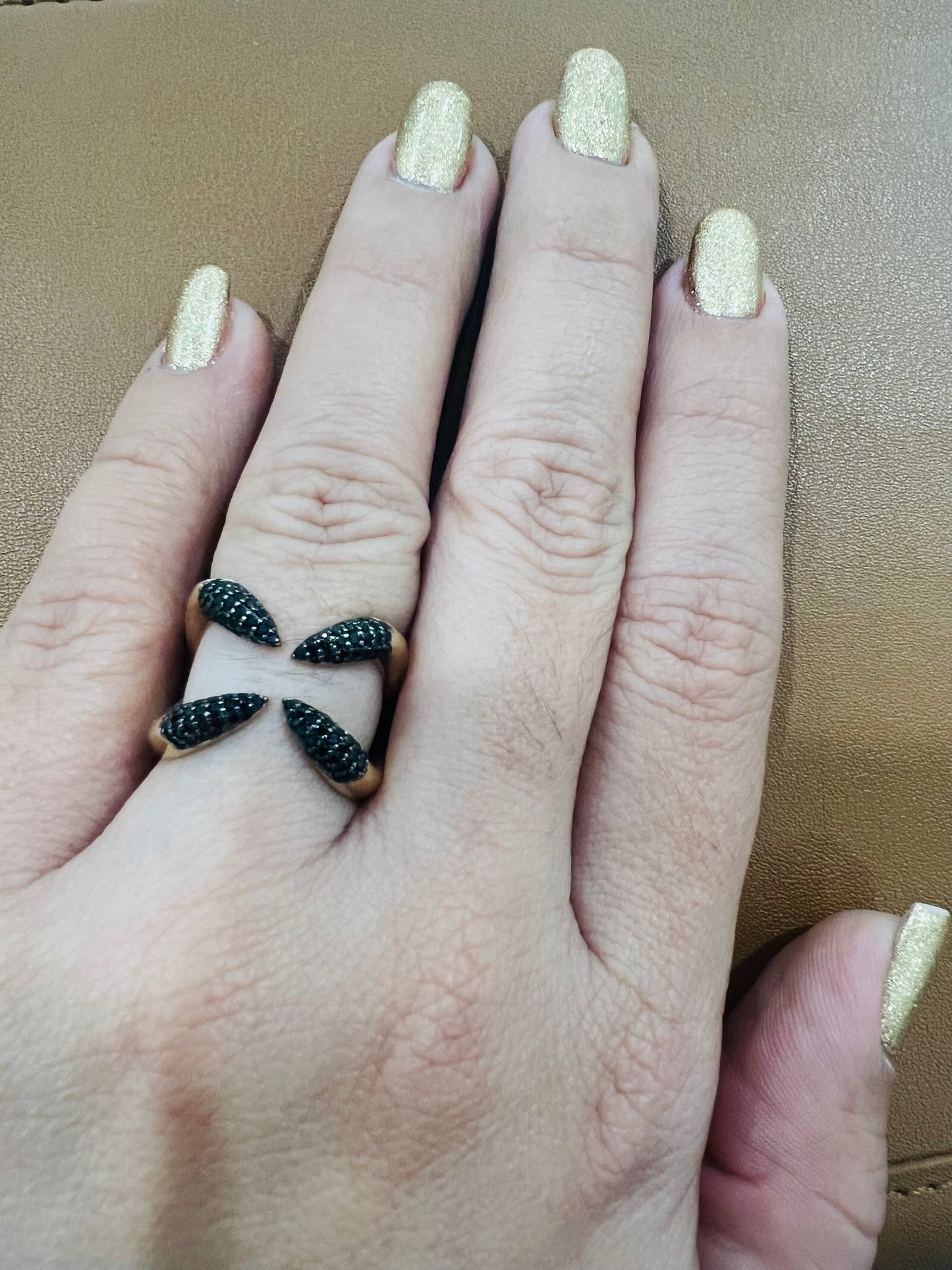 Anillo Patitas De Gallo 10K