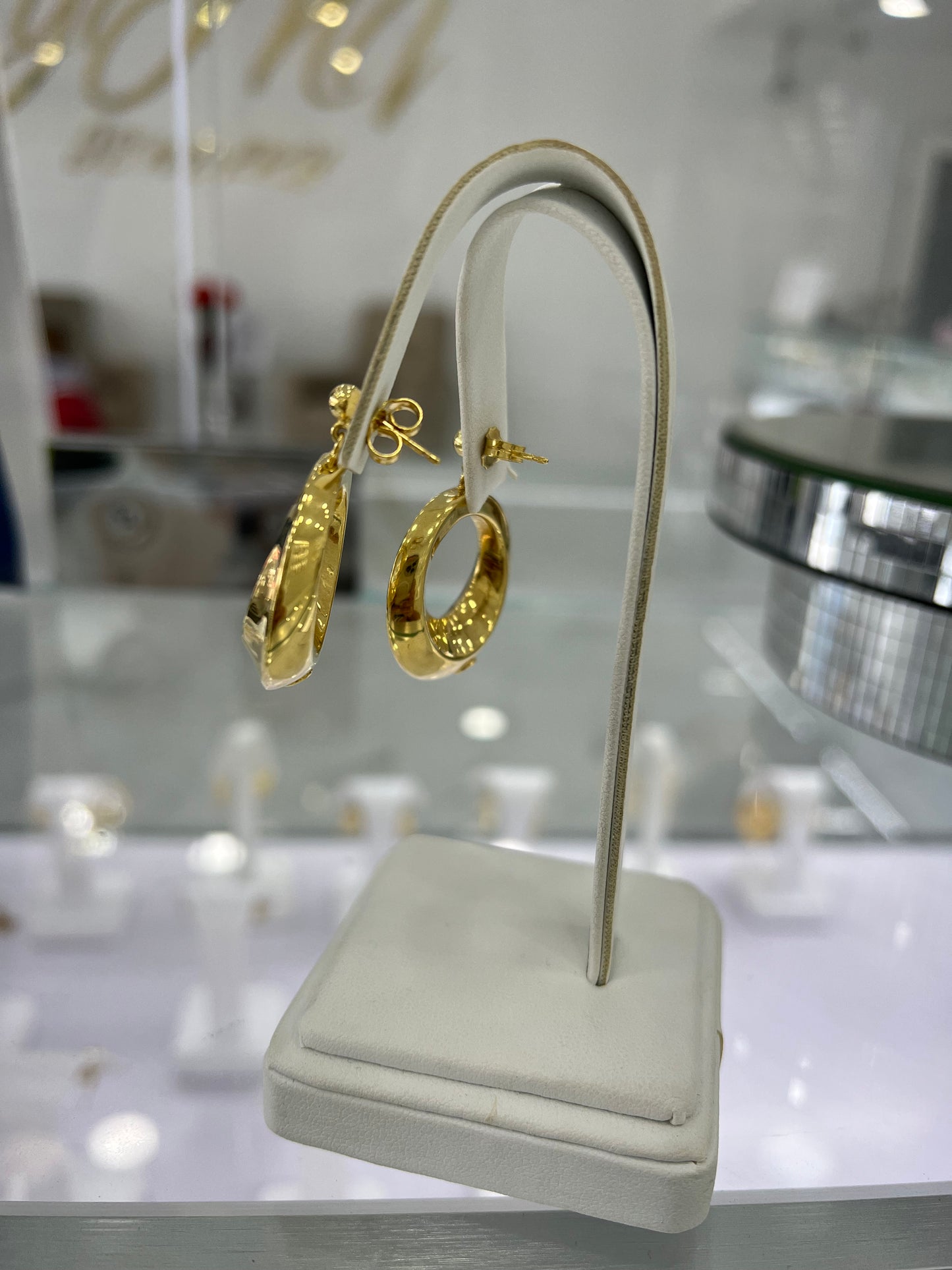 Aretes De Colgante 10K