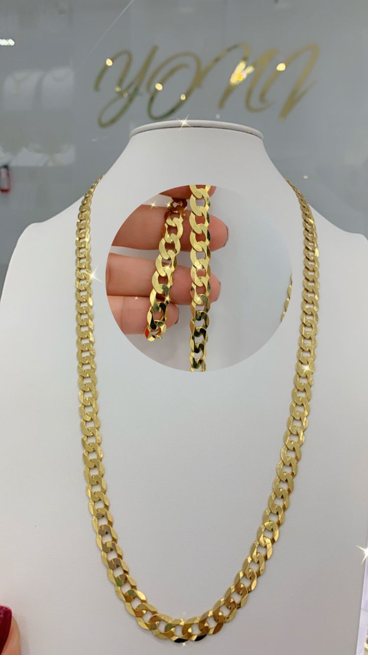 Cadena Corte Brillo 14K
