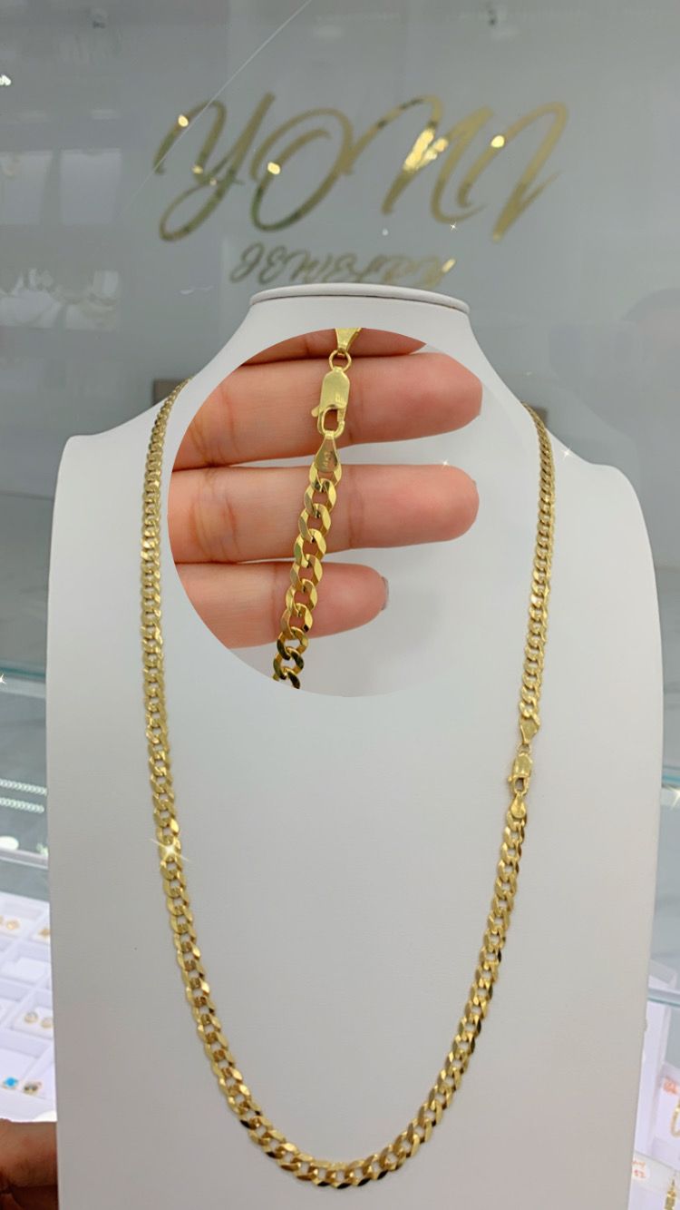 Cadena Corte Brillo 14K