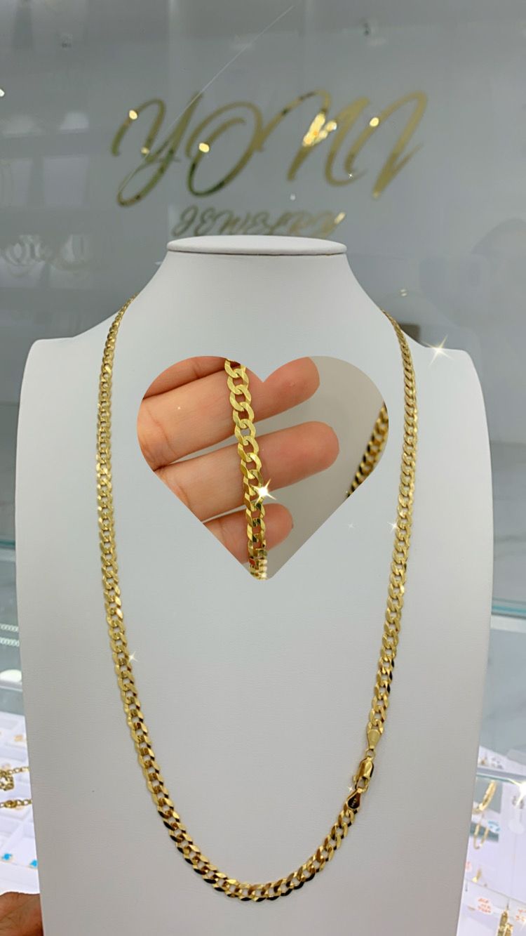 Cadena Corte Brillo 14K