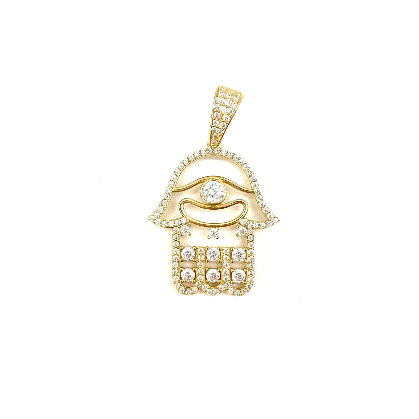 Dije Mano de Fátima Diamond Oro 14K