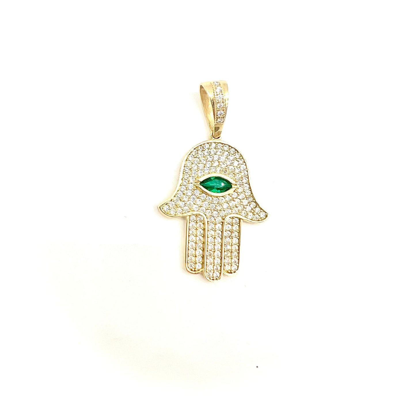 Dije Mano de Fátima Diamond Oro 14K