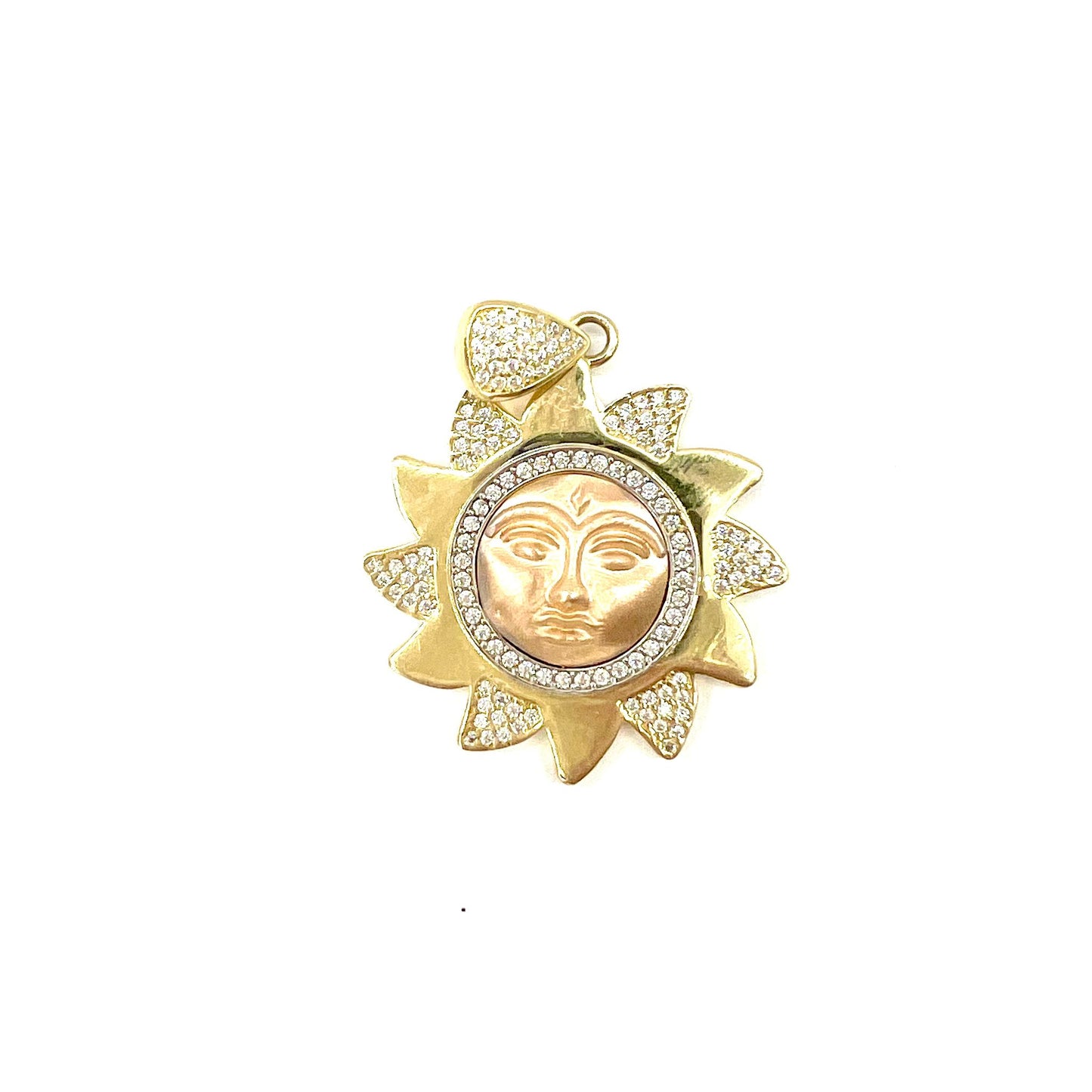 Dije de Sol Diamond Oro 14K