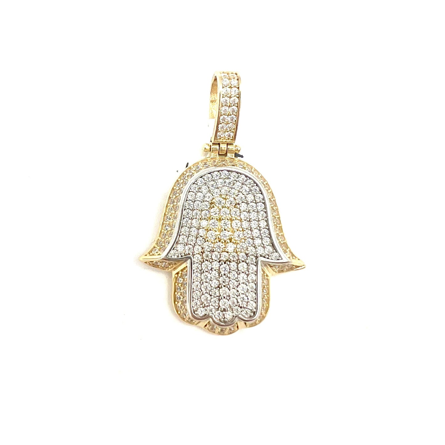 Dije Mano de Fátima Diamond Oro 14K