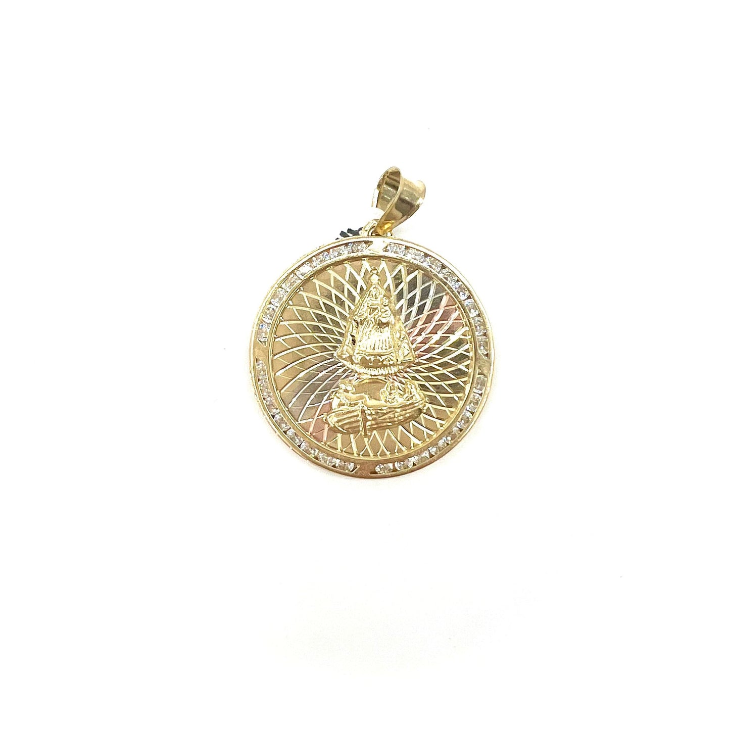 Dije de Caridad del Conre Diamond Oro 10K