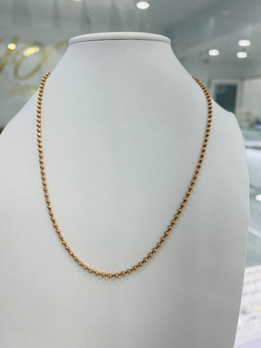 Cadena Militar Rose Gold 10K