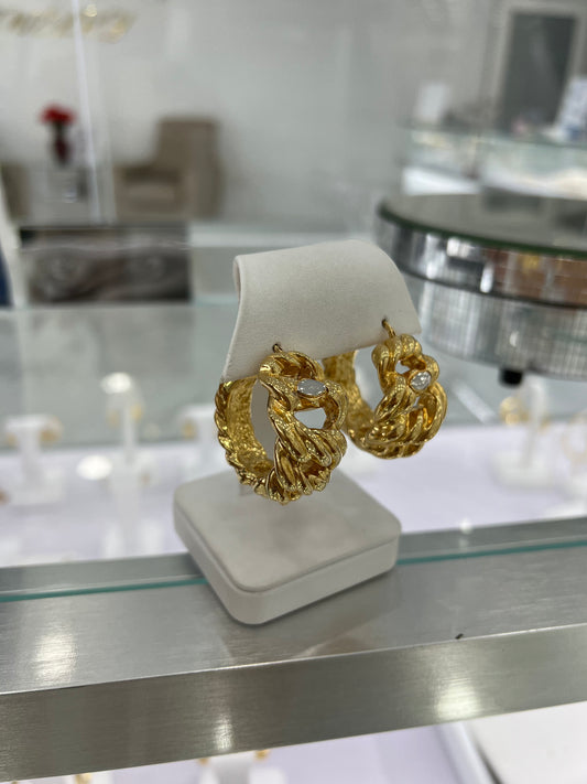 Argollas Princess Grandes 14K