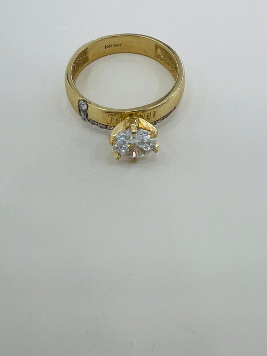 Anillo De Conpromiso 14k