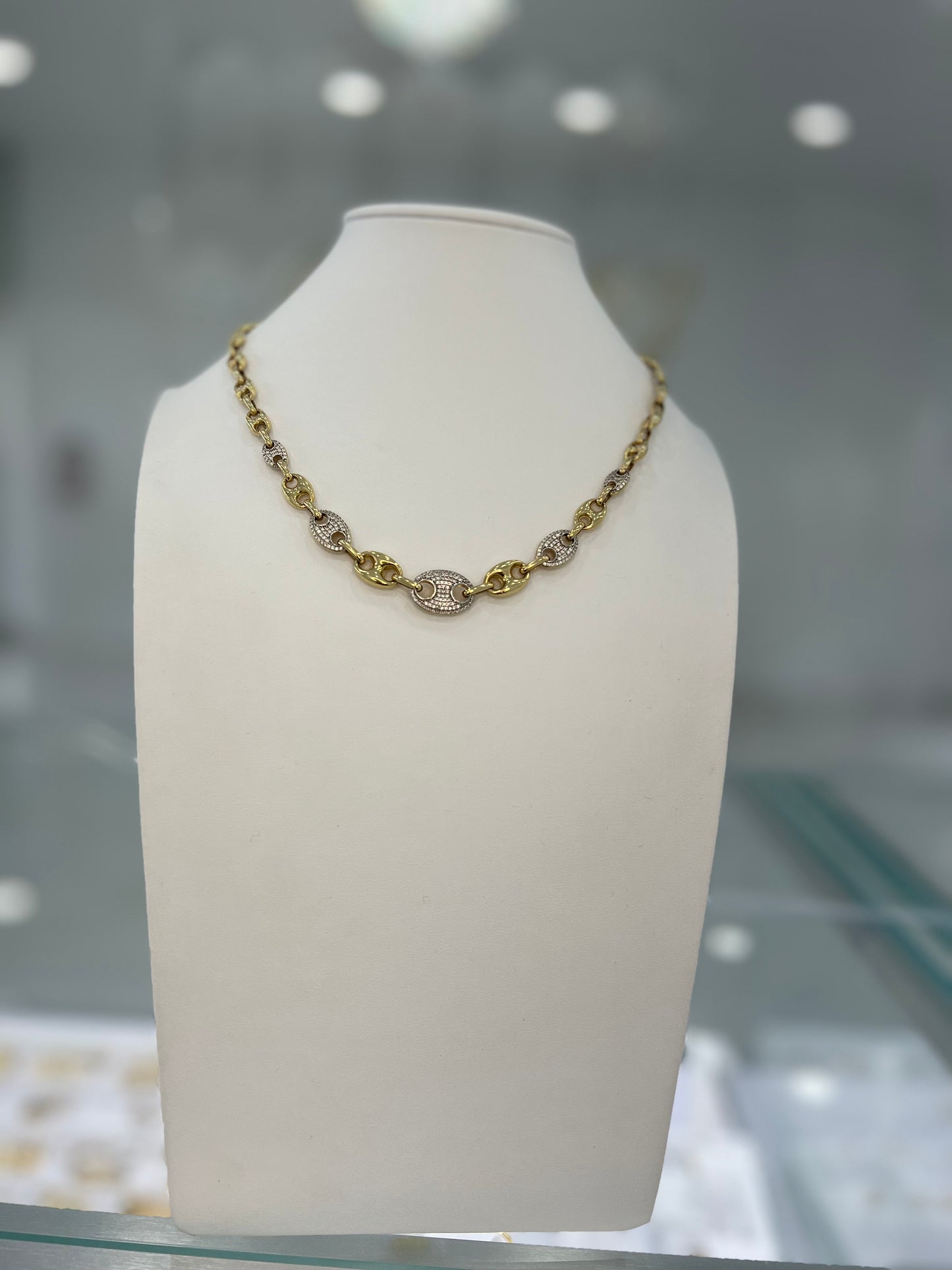 Gargantilla Estilo GG 14K