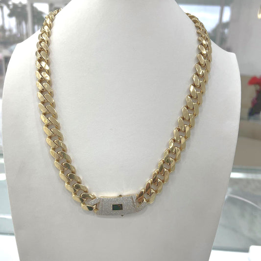 Cadena Estilo Mónaco 14k