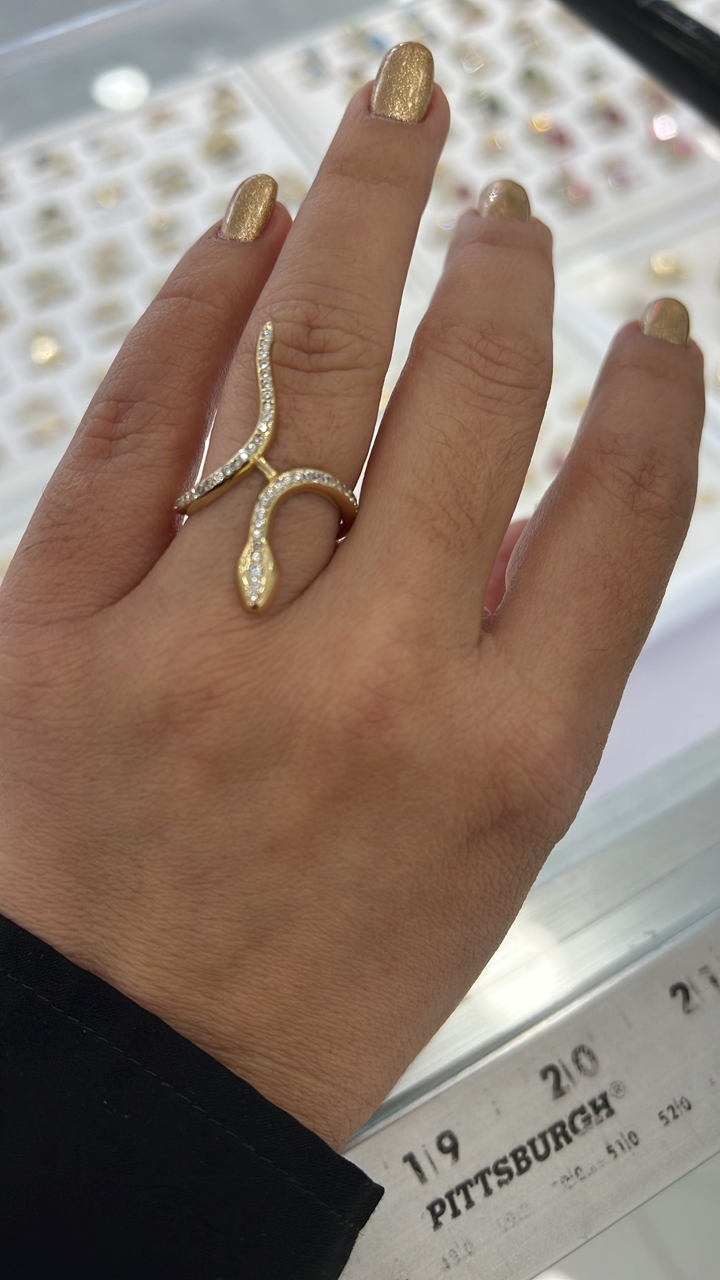 Anillo De Serpiente 14k