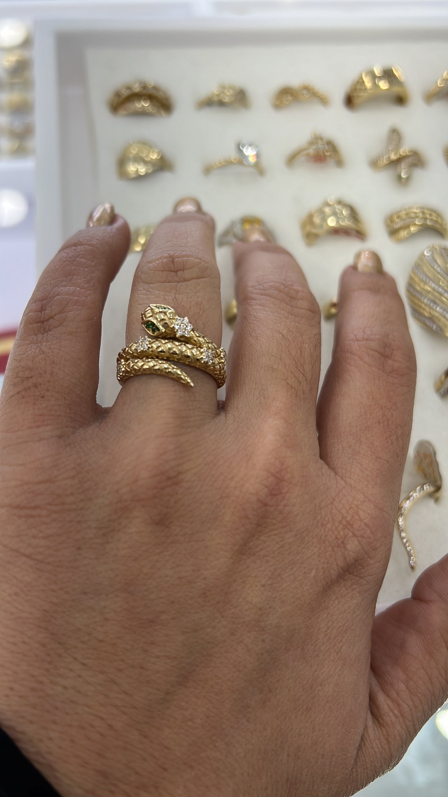 Anillo De Serpiente 14k