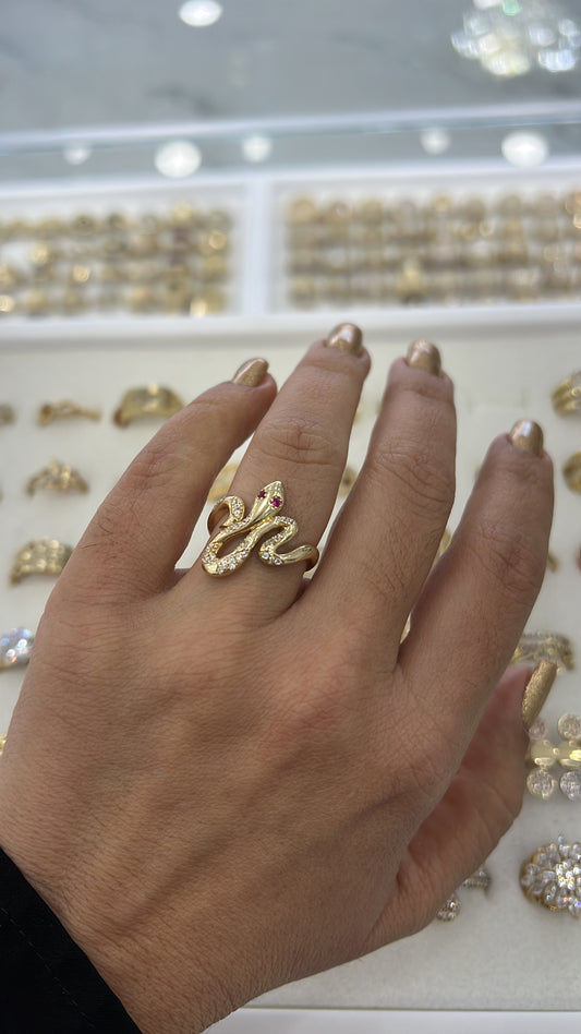 Anillo Se Serpiente 14k