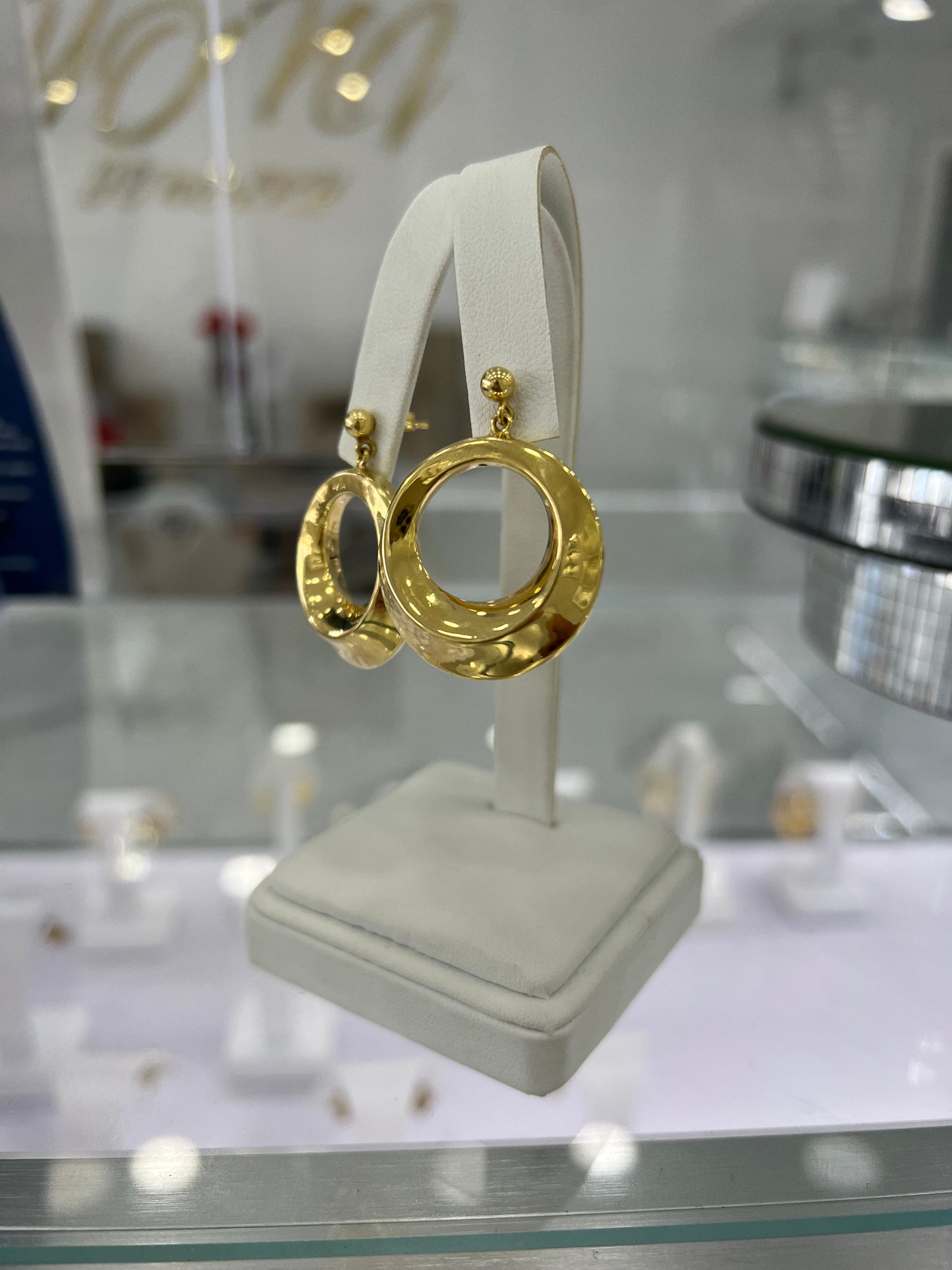 Aretes De Colgante 10K