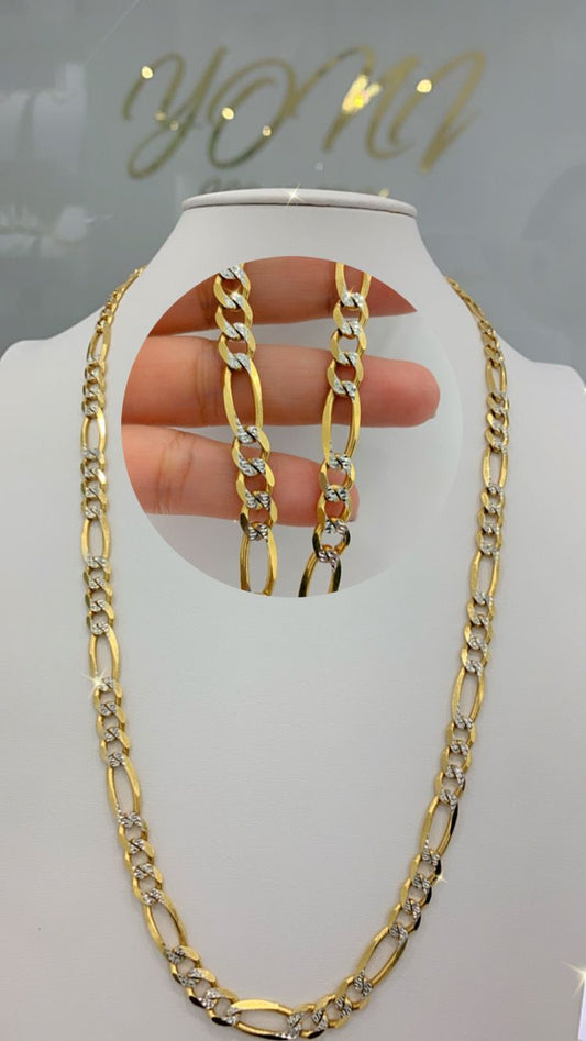 Cadena Fígaro ( 3 En 1) 14K