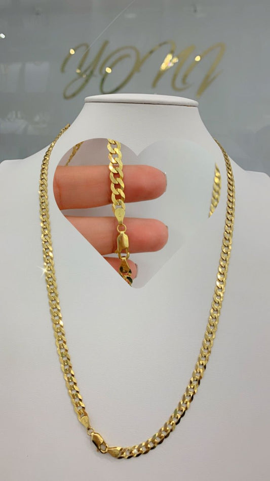 Cadena Corte Brillo 14K