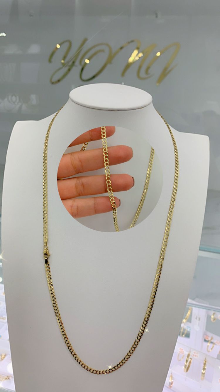 Cadena Corte Brillo 14K