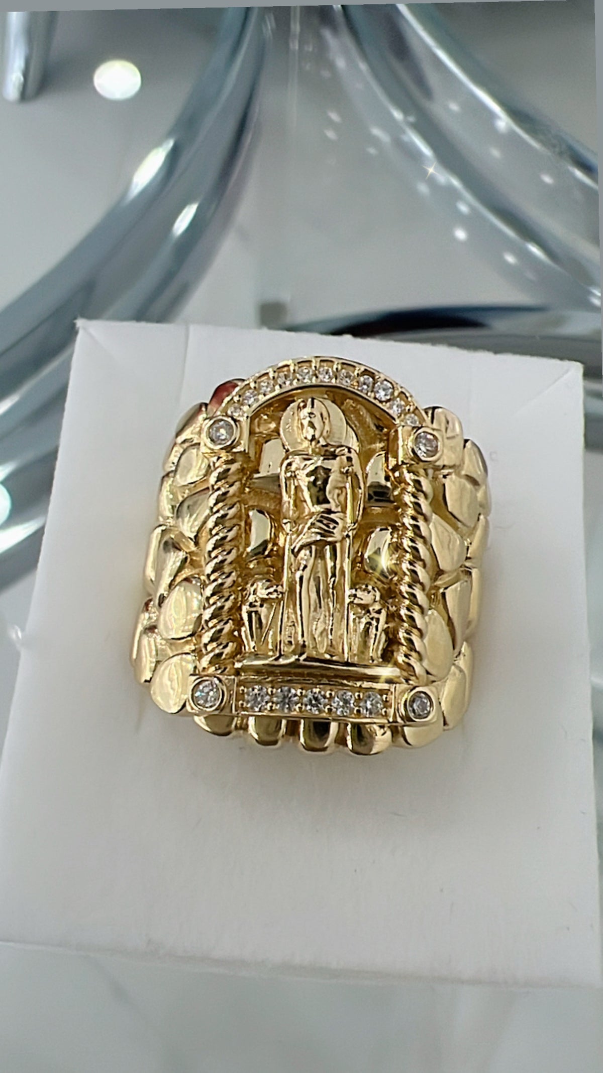 Anillo De Hombre De San Lazaro 10K