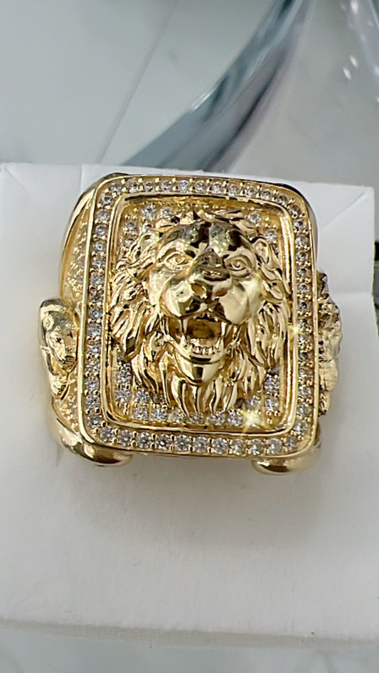 Anillo De Hombre (Leon, Pantera Y Aguila Imperial) 10K