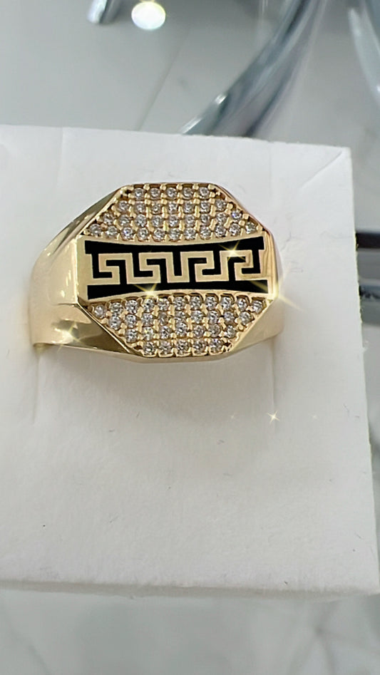Anillo De Hombre Estilo Versace 14K