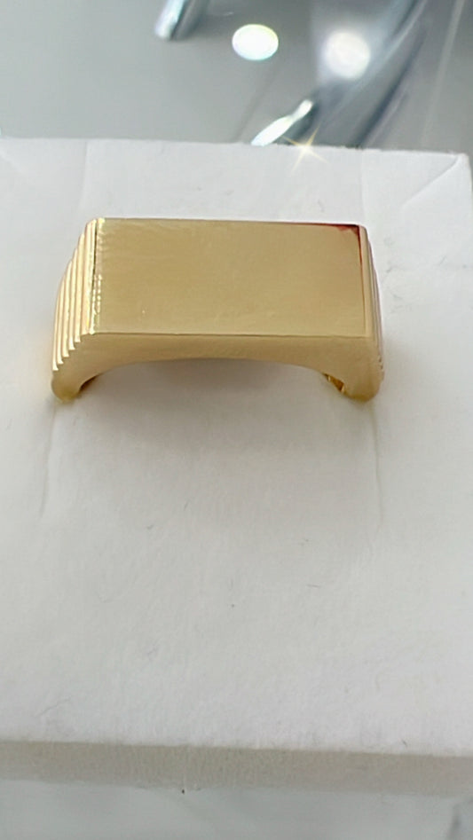 Anillo De Hombre Plain 14K