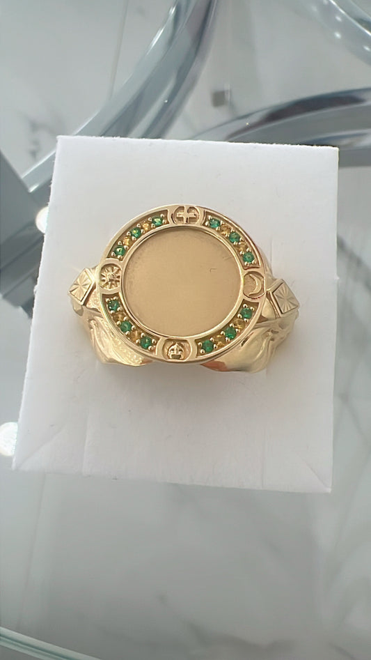 Anillo De Hombre De Orula 14K