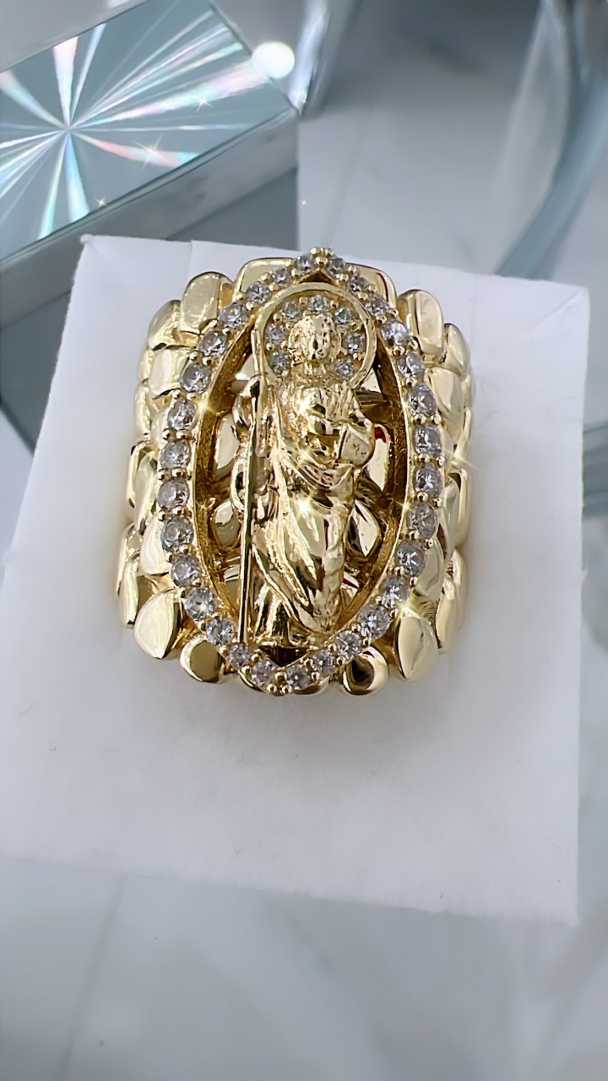 Anillo De Hombre De San Judas Tadeo 10K