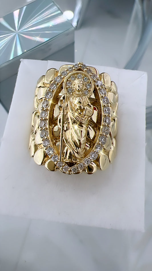 Anillo De Hombre De San Judas Tadeo 10K