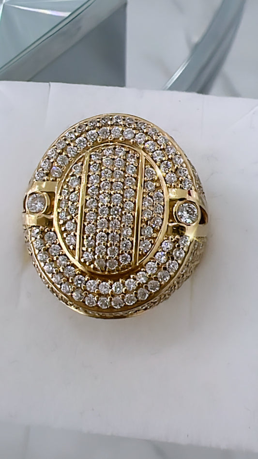 Anillo De Hombre Ovalado 10K