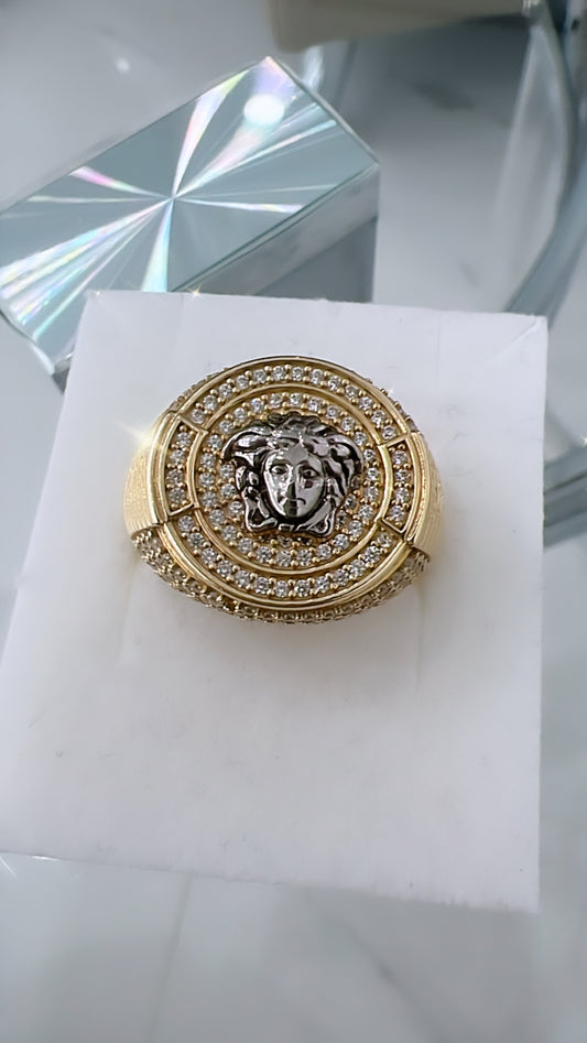 Anillo De Hombre De Meduza 10K