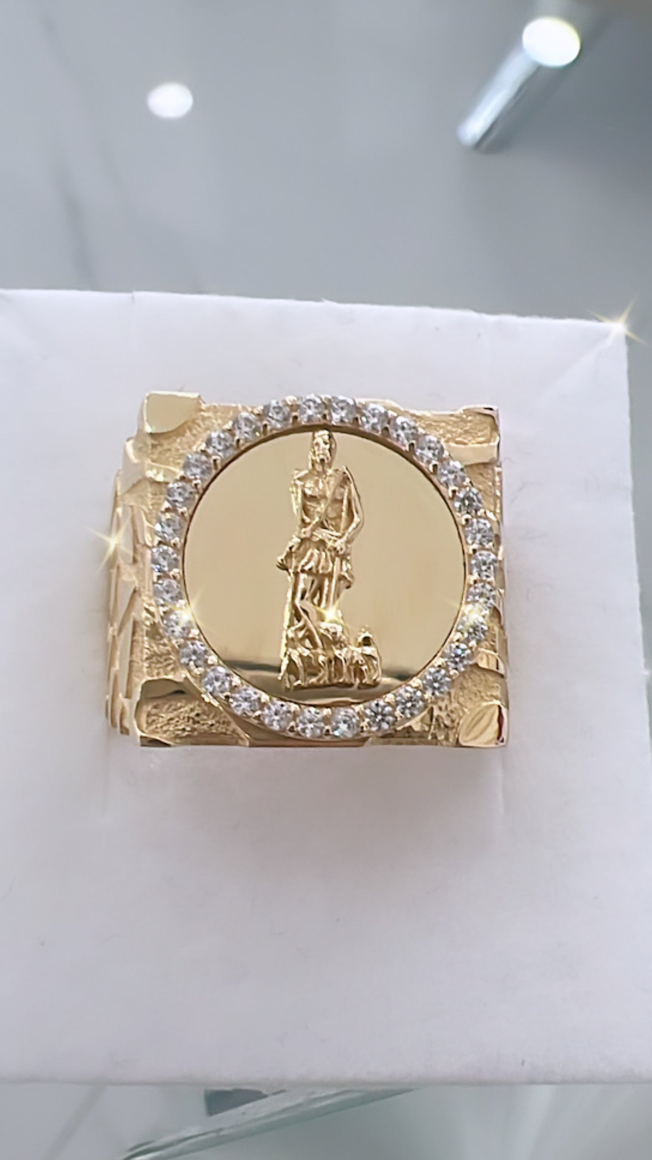 Anillo De Hombre De San Lázaro 10K