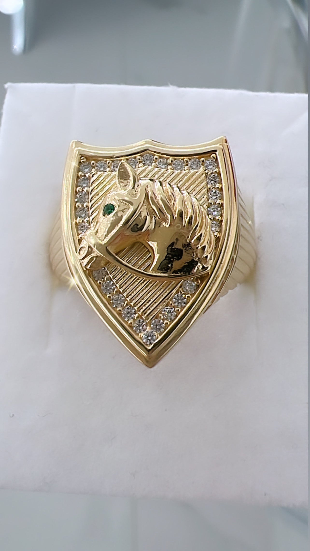 Anillo De Hombre De Alazan 10K