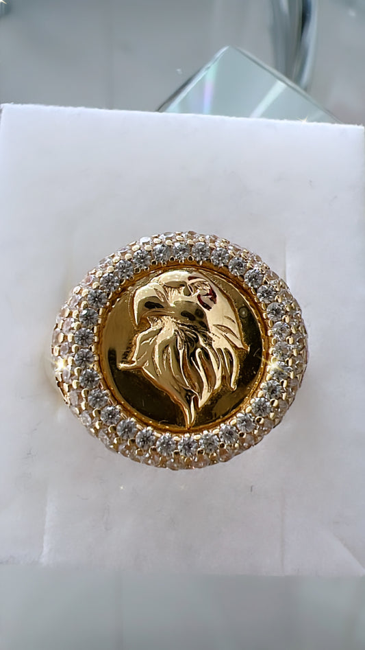 Anillo De Hombre De Águila 14K