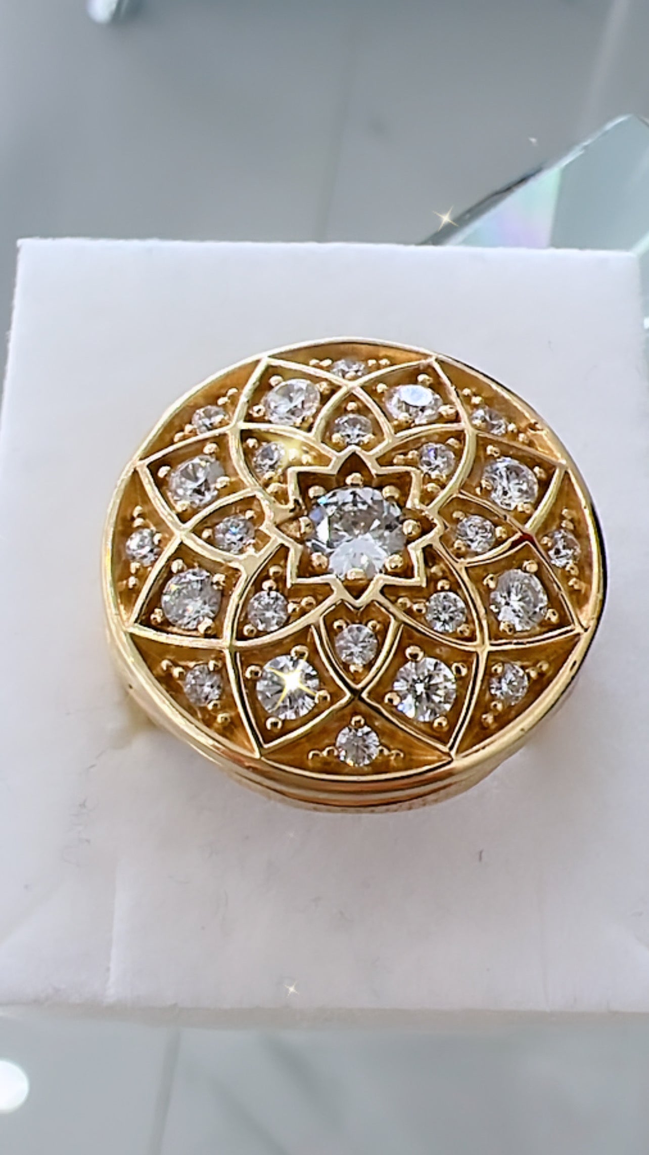 Anillo De Hombre Roseta 14K