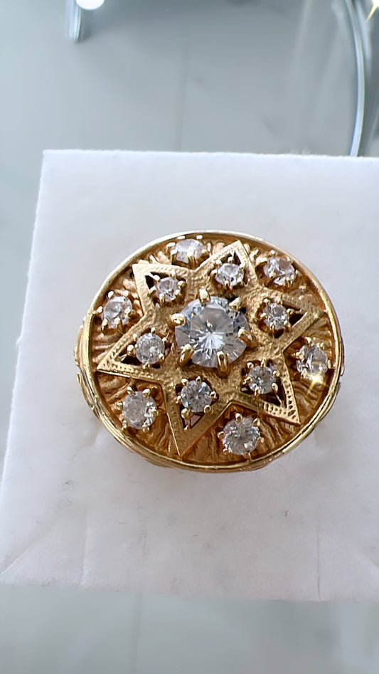 Anillo De Hombre Roseta 14K