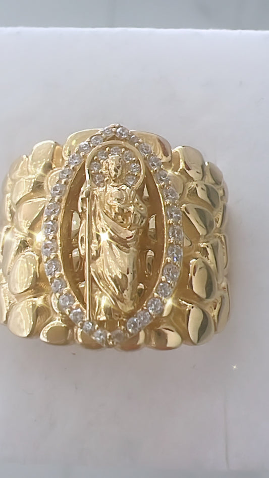 Anillo De Hombre De San Judas Tadeo 10K