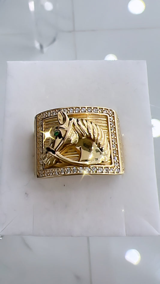 Anillo De Hombre De Alazan 10K