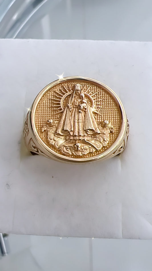 Anillo De Hombre De La Caridad Del Cobre 14K