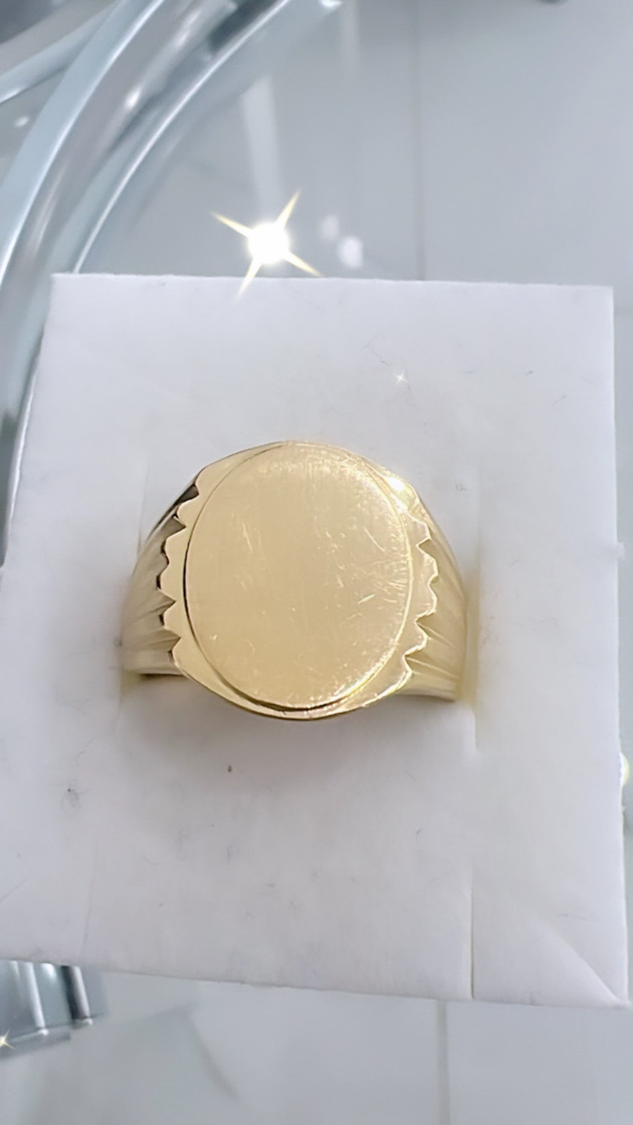 Anillo De Hombre Plain 14K