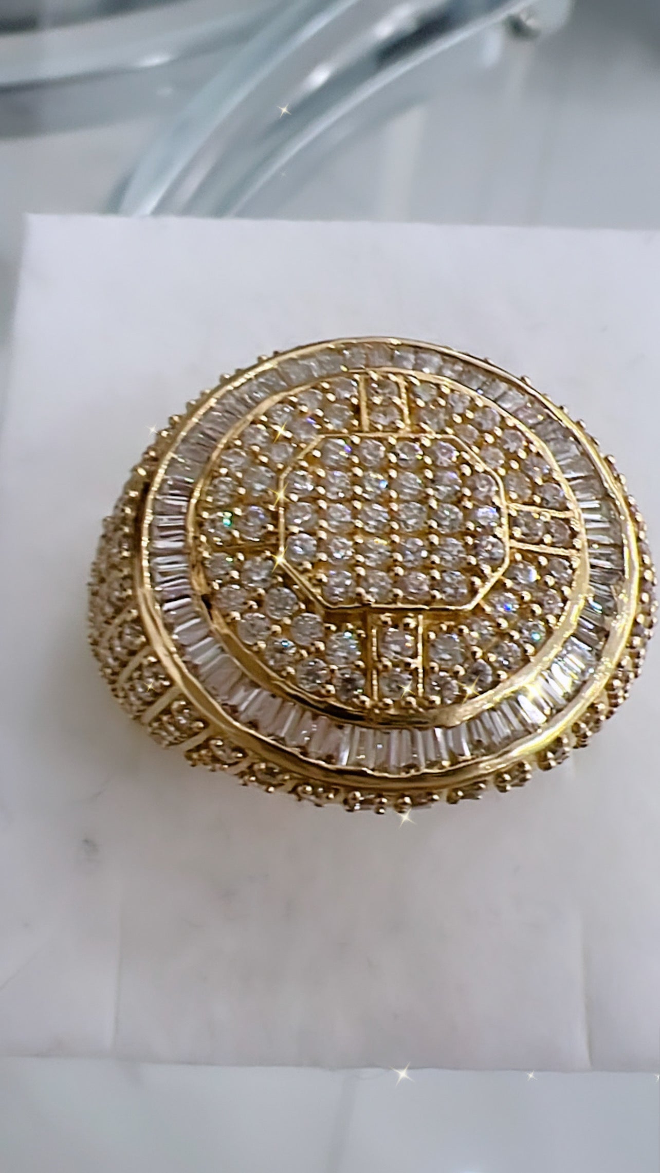 Anillo De Hombre Redondo 14k