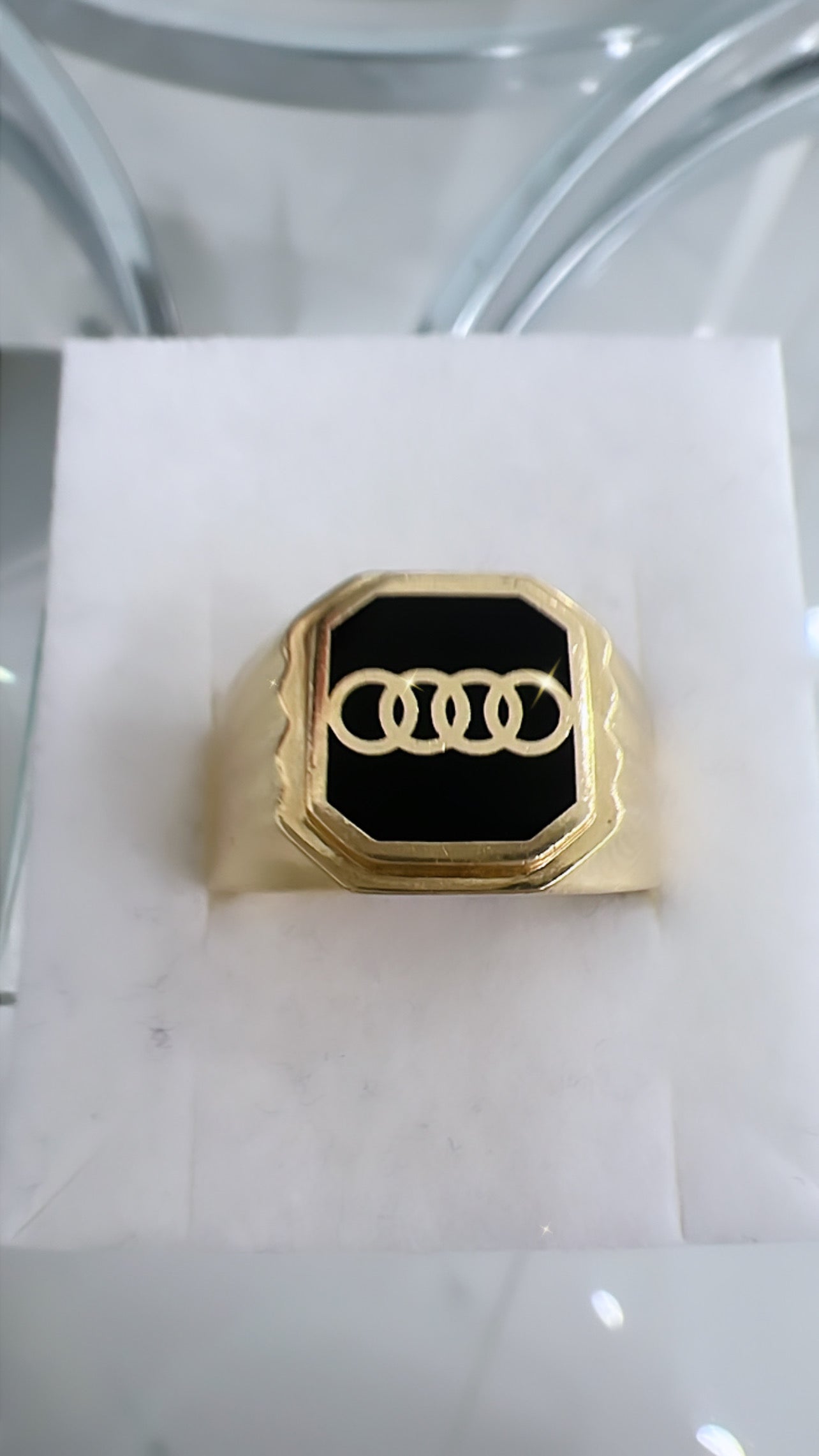 Anillo De Hombre Estilo Audi 14K