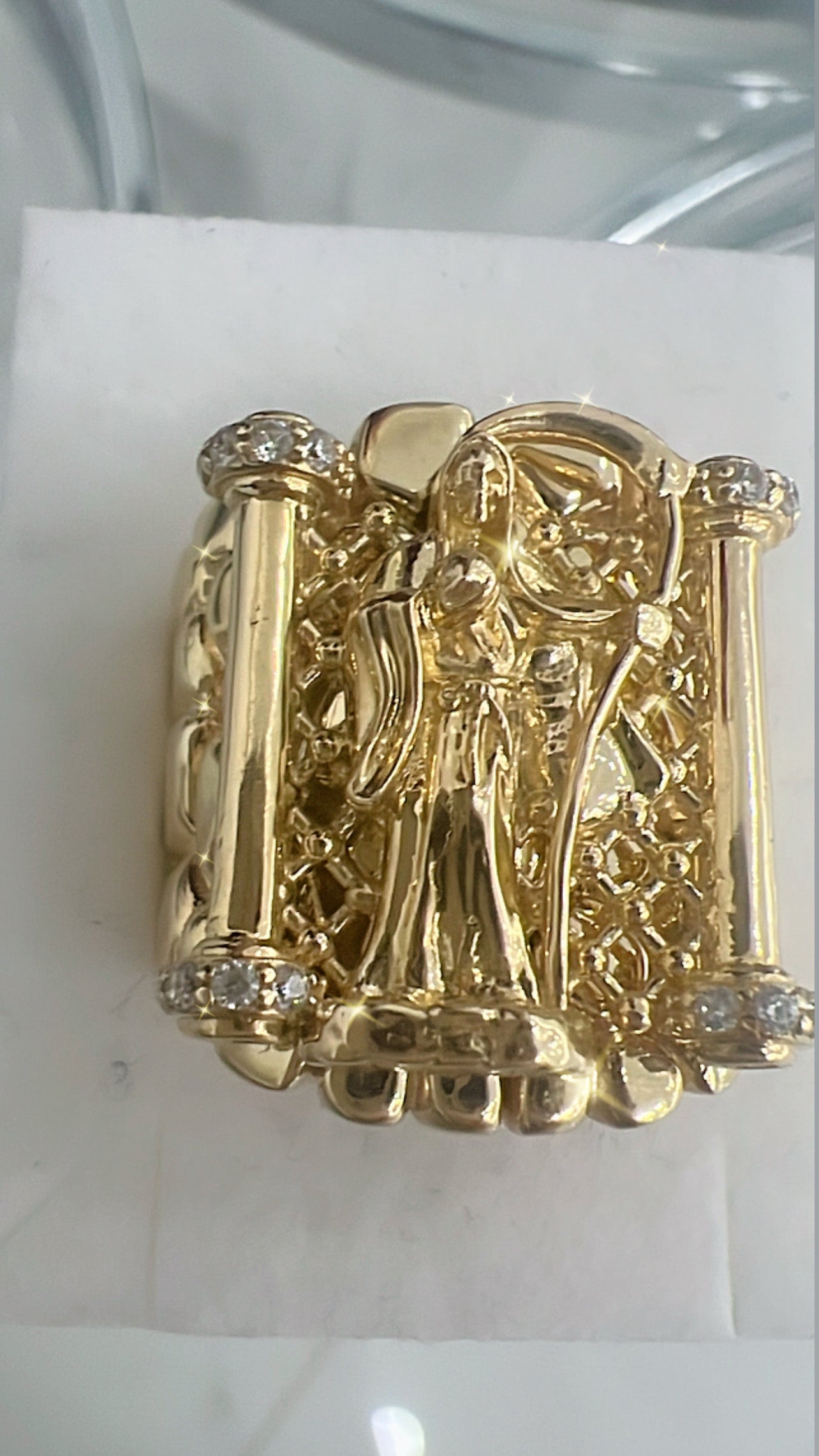 Anillo De Hombre De La Santa Muerte 10K