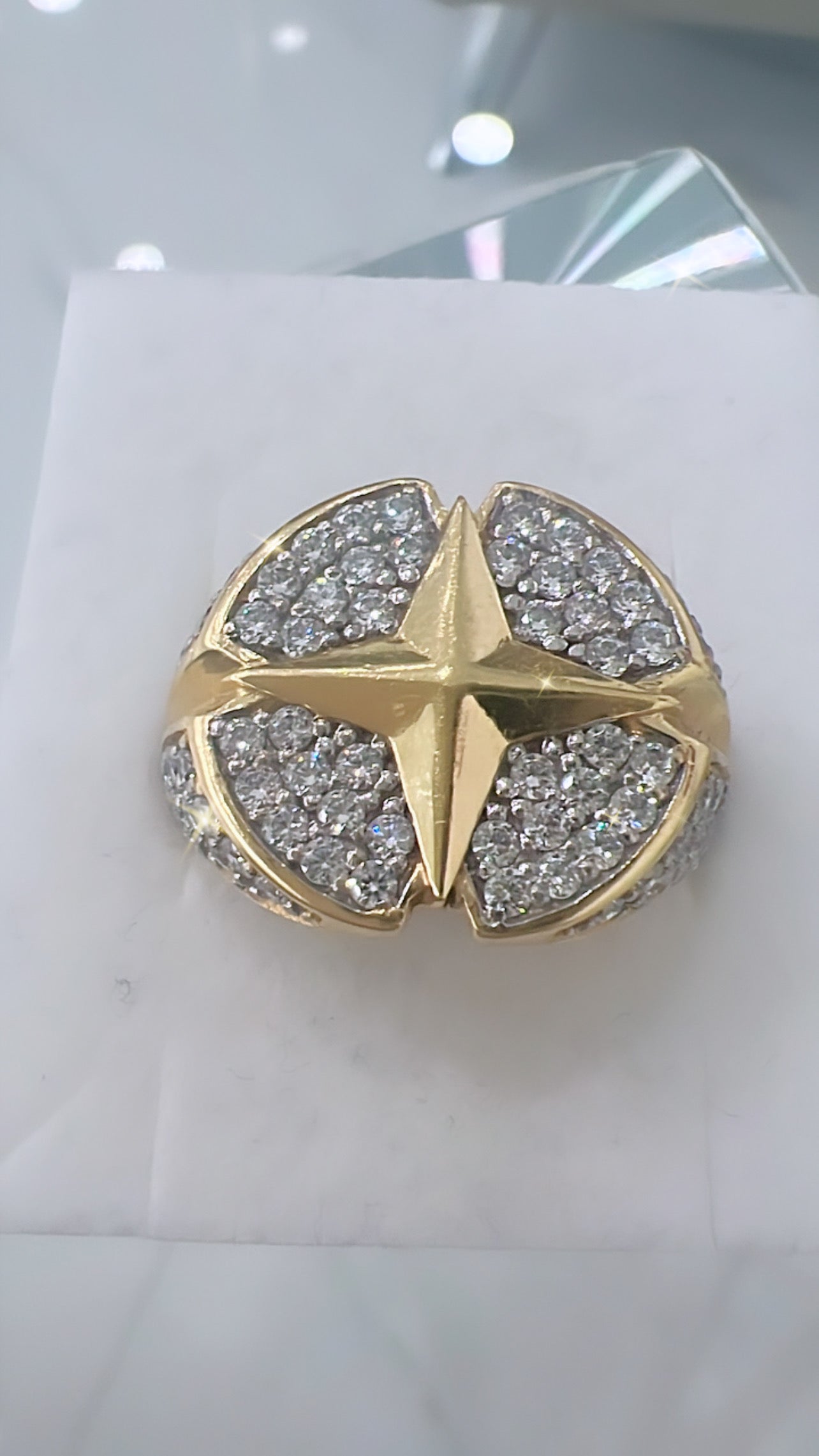 Anillo De Hombre Rosa Náutica 14K