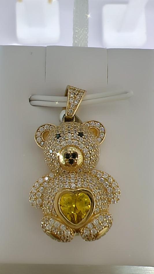 Dije De Osito Amarillo 14K