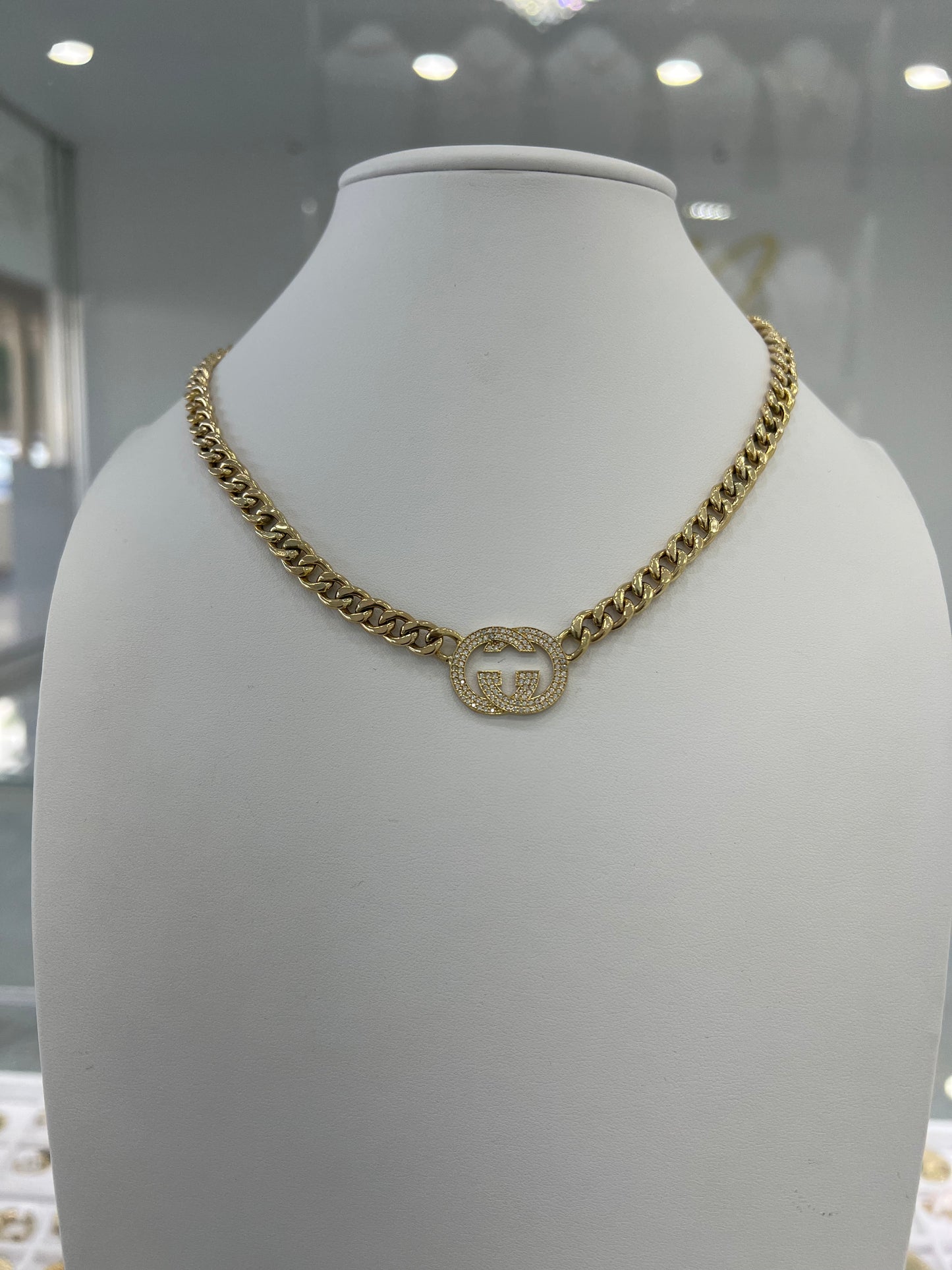 Gargantilla Estilo GG 14K