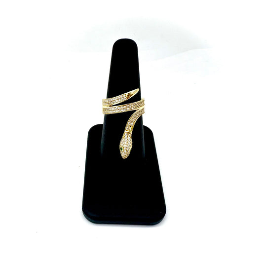 Anillo Serpiente Diamond Oro 14K Size 6.5