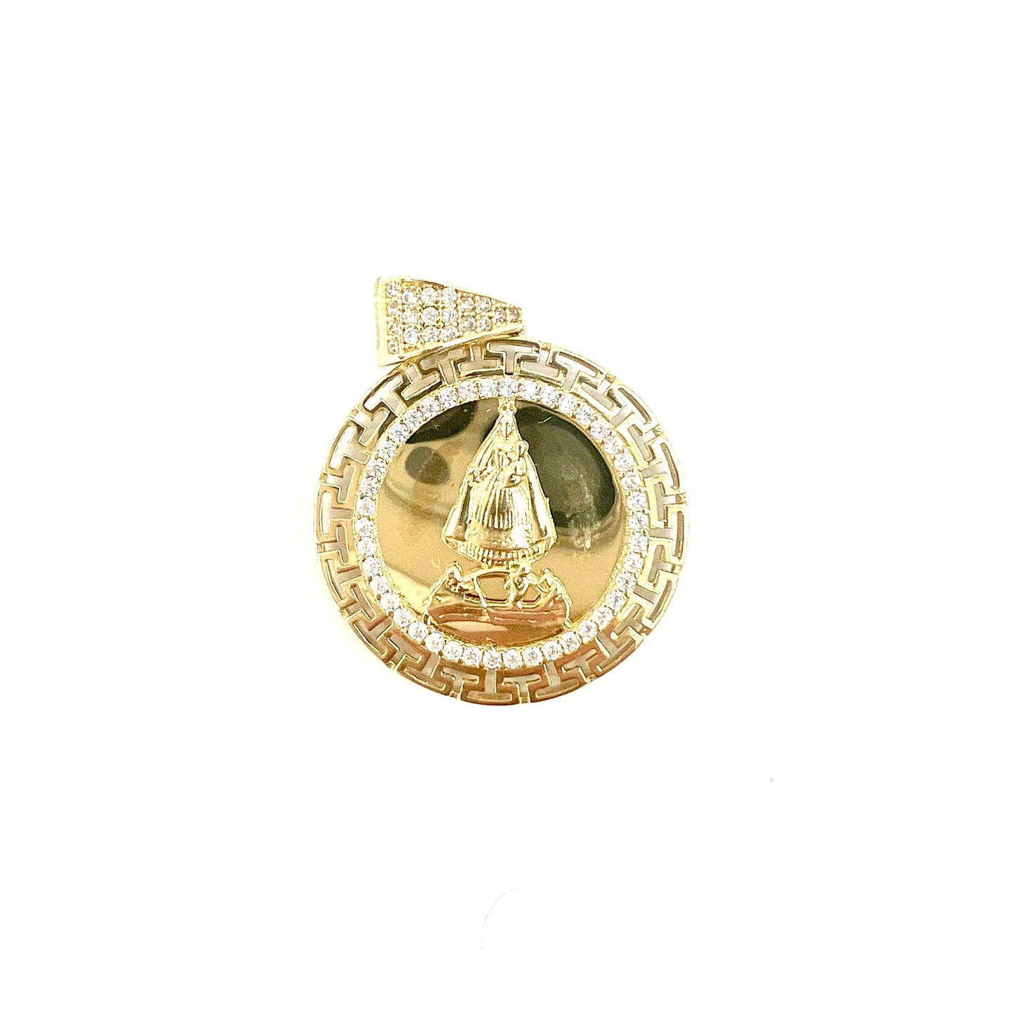 Medalla Caridad del Cobre Diamond Oro 14K