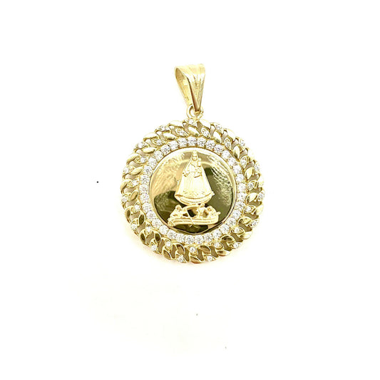 Medalla de la Caridad del Cobre Diamond Oro 14K