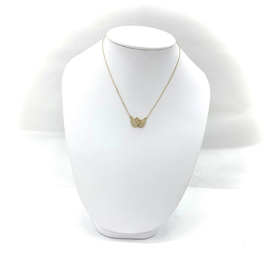 Cadena con Dije de Cisnes Diamond Oro 14K